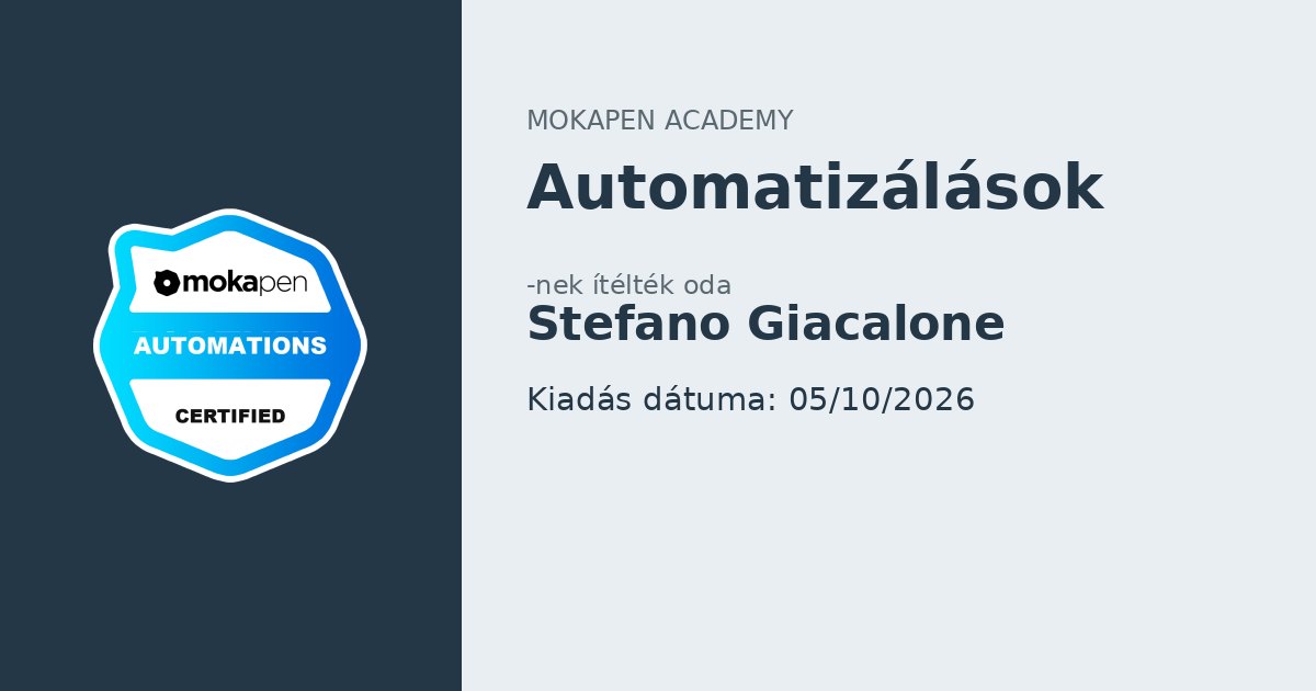 Automatizálások